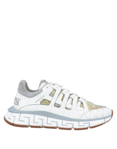 Versace Trigreca Low-top Sneakers In White