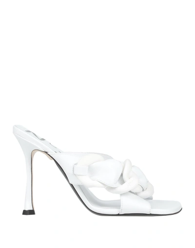 Shop Ndegree21 Sandals In White