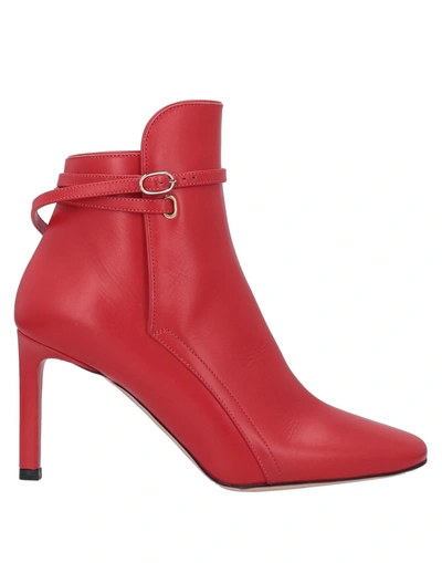 Shop Nina Ricci Ankle Boots In Red