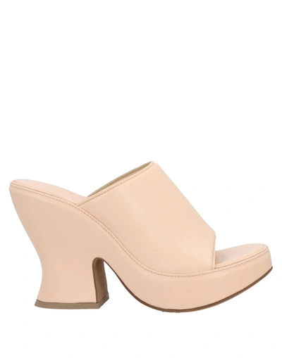 Shop Bottega Veneta Woman Sandals Light Pink Size 8 Soft Leather
