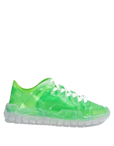 Shop Gcds Man Sneakers Green Size 7 Rubber