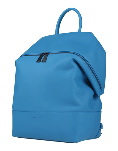 Shop Bottega Veneta Backpacks In Bright Blue