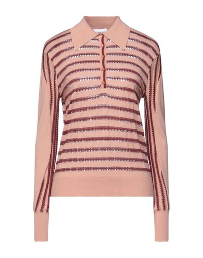 Shop Chloé Woman Sweater Pastel Pink Size M Wool, Viscose, Polyamide, Elastane