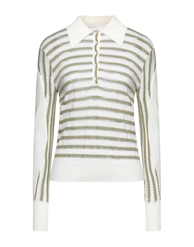 Shop Chloé Woman Sweater Ivory Size L Wool, Viscose, Polyamide, Elastane In White