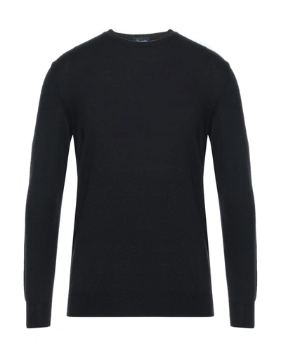 Shop Drumohr Man Sweater Black Size 36 Cotton, Cashmere