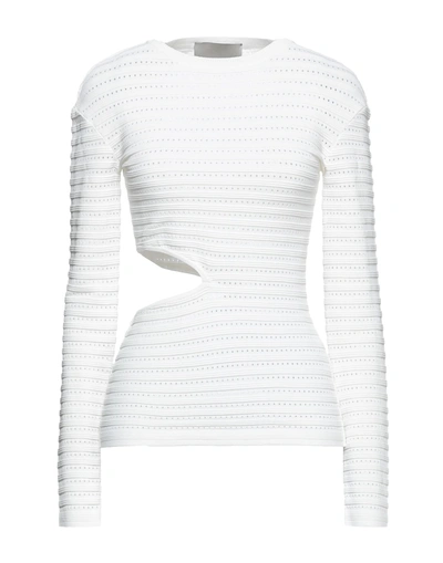 Shop Frankie Morello Woman Sweater White Size L Viscose, Polyamide