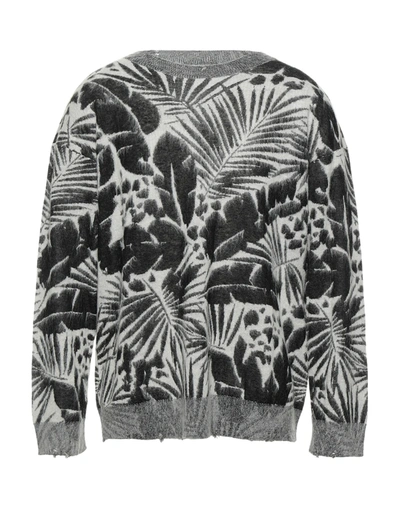 Shop Saint Laurent Sweaters In Light Grey