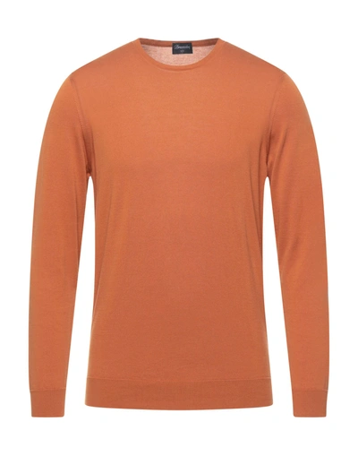 Shop Drumohr Man Sweater Brown Size 44 Cotton