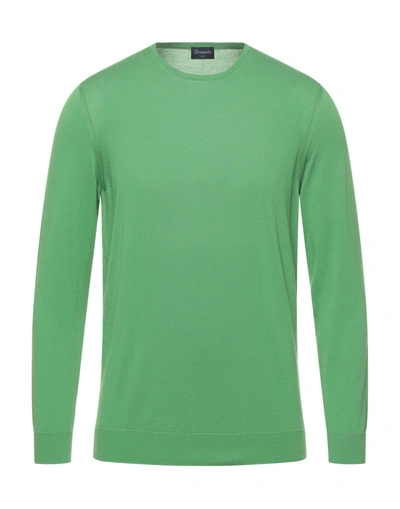 Shop Drumohr Man Sweater Green Size 44 Cotton