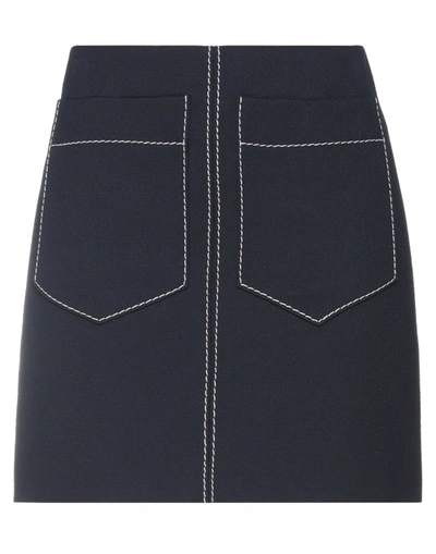 Shop Chloé Mini Skirts In Dark Blue
