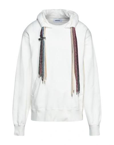 Shop Ambush Man Sweatshirt White Size M Cotton, Polyester