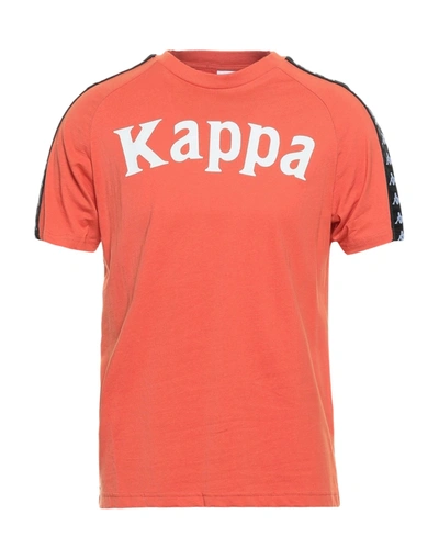 Shop Kappa Man T-shirt Orange Size Xl Cotton