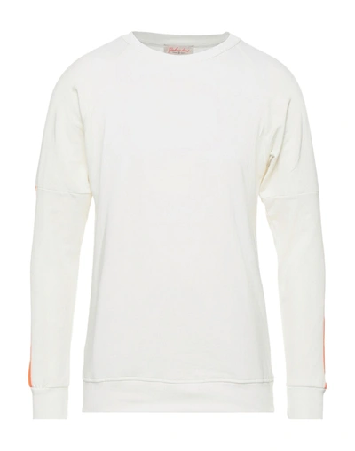 Shop Gabardine Man Sweatshirt Ivory Size Xxl Cotton, Elastane