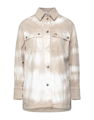 Shop Stella Mccartney Woman Shirt Sand Size 4-6 Cotton, Elastane In Beige