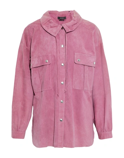 Shop Isabel Marant Woman Shirt Pastel Pink Size 6 Goat Skin