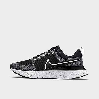 Shop Nike Men's React Infinity Run Flyknit 2 Running Shoes In White/black