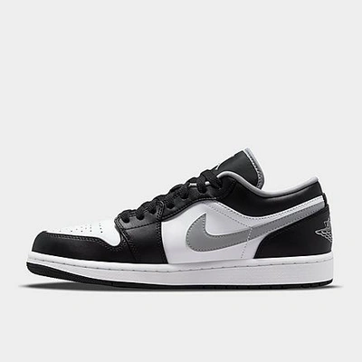 Shop Nike Jordan Air 1 Low Casual Shoes In Black/particle Grey/white