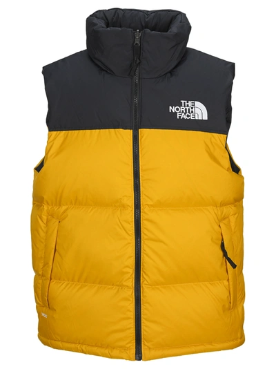 Shop The North Face North Face Nuptse Down Gilet In Black Gold