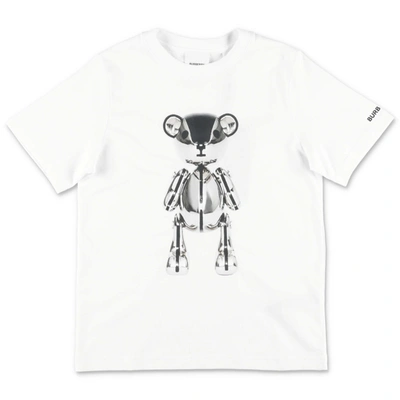 Shop Burberry T-shirt In Bianco