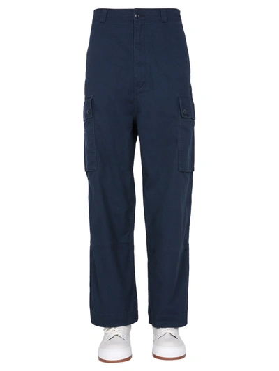 Nigel Cabourn Cargo Straight-leg Trousers In Blue