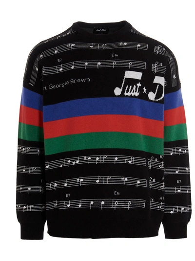 Shop Just Don Sweater In Black