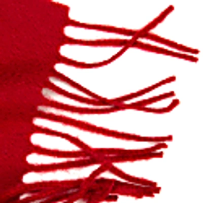 Kinalba Oban Old Red Cashmere Scarf In Cashmere