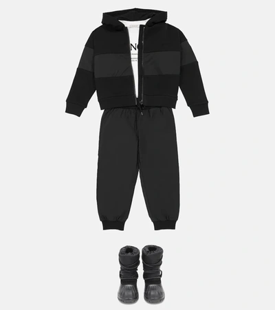 Moncler Logo Tracksuit In Black