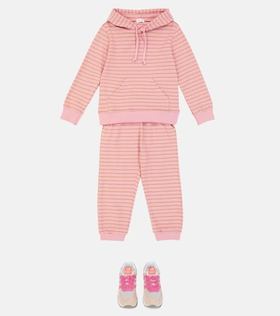 Morley Krane Softstripe Cotton-blend Sweatshirt In Pink