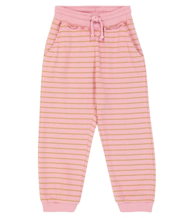 Morley Orlof Softstripe Cotton-blend Sweatpants In Pink