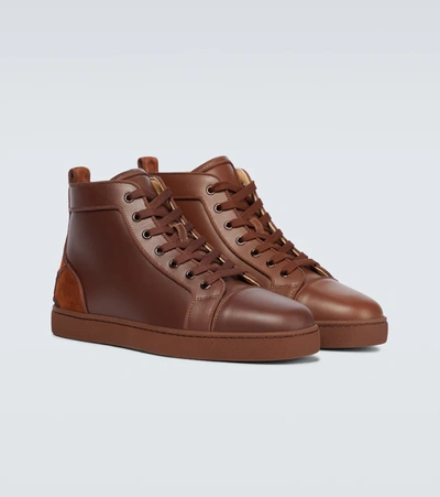 Christian Louboutin Fun Louis Sneakers In Brown