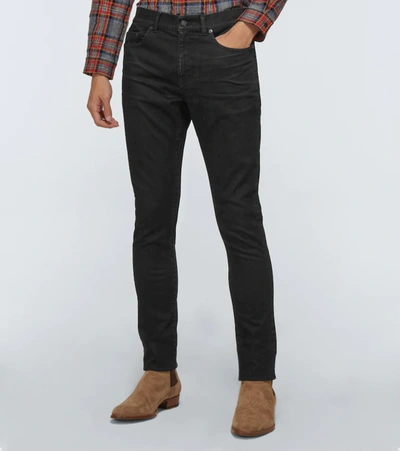 Shop Saint Laurent Skinny-fit Jeans In Black