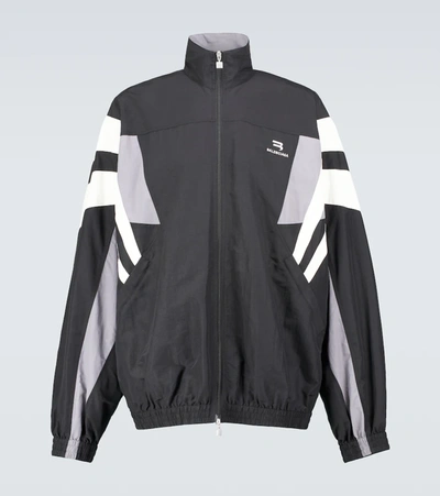 Balenciaga Sporty B Tracksuit Jacket In Black | ModeSens