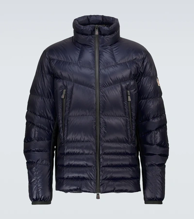 Shop Moncler Canmore Down Jacket In Blue