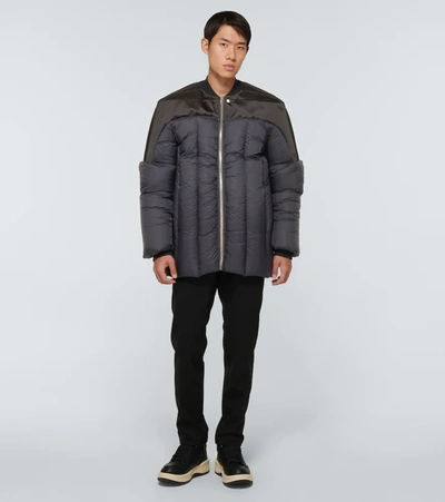 Shop Rick Owens Geth Bomber Jacket In Black