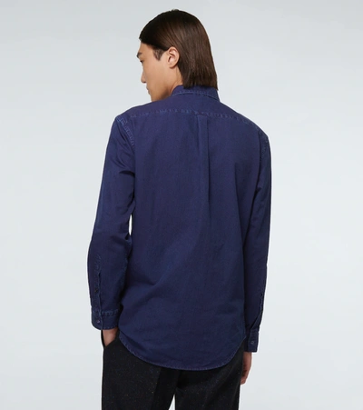 Shop Gabriela Hearst Quevedo Denim Shirt In Blue