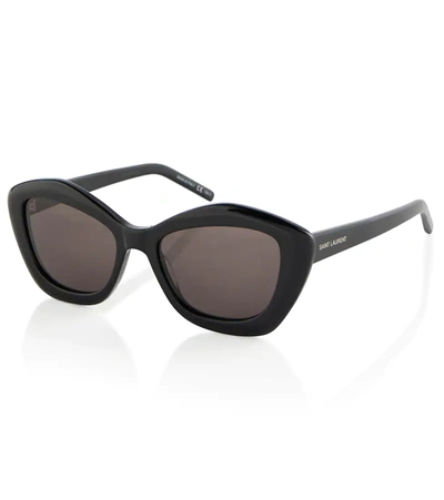 Shop Saint Laurent Sl 68 Cat-eye Sunglasses In Black