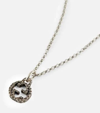 Shop Gucci Interlocking G Sterling Silver Necklace