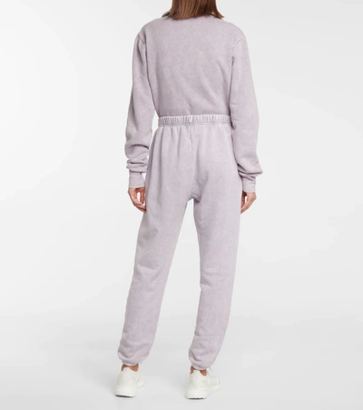 Les Tien Cotton-fleece Sweatpants In Purple