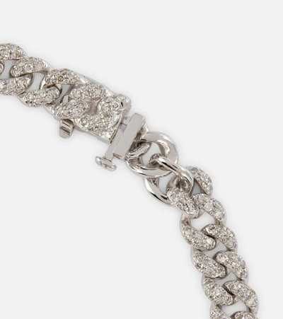 Shay Jewelry Mini 18kt White Gold Bracelet With Diamonds In White