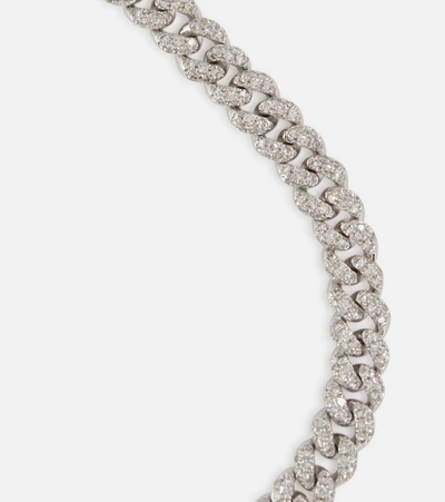 Shay Jewelry Mini 18kt White Gold Bracelet With Diamonds In White