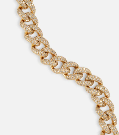Shop Shay Jewelry Medium 18kt Yellow Gold Bracelet With Diamonds In White