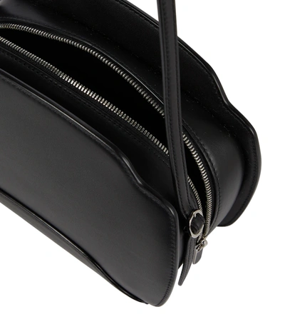 Shop Loro Piana Sesia Leather Crossbody Bag In Black