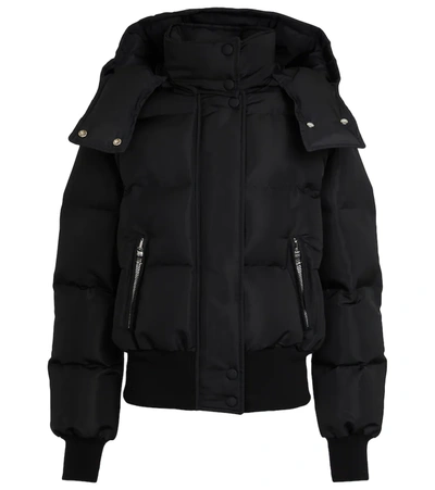 Shop Alexander Mcqueen Logo Puffer Jacket In Black