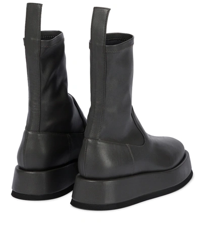 Shop Gia Borghini Gia/rhw Rosie 11 Flatform Ankle Boots In Grey