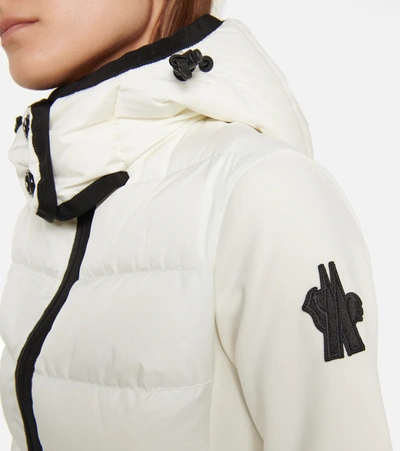 Shop Moncler Zipped Ski Jacket In White