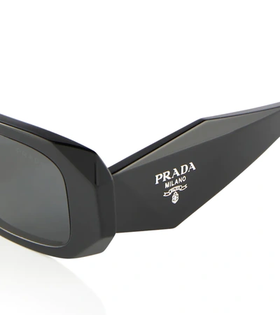 Prada Acetate Sunglasses In Black