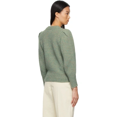 Shop Isabel Marant Emma Knit Sweater In Aqua