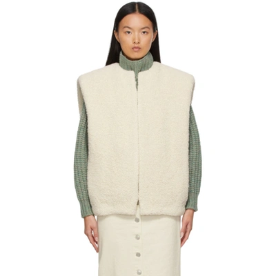 Shop Isabel Marant Wool Gwendae Vest In White
