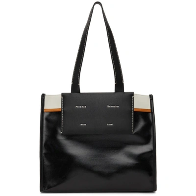 Shop Proenza Schouler Black  White Label Large Morris Tote