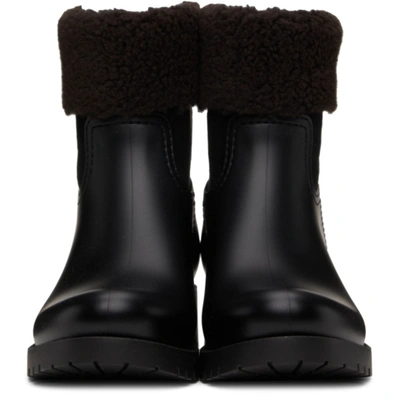 Shop See By Chloé Rubber Jannet Ankle Boots In Black